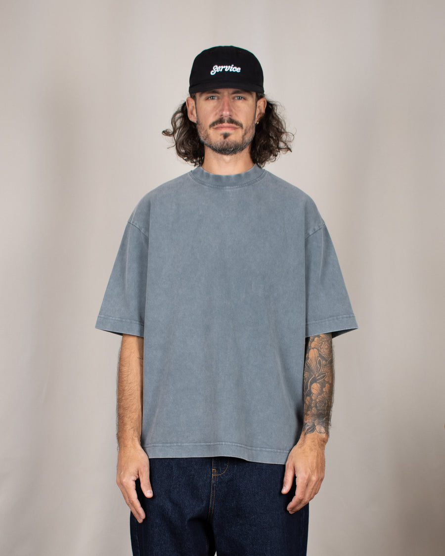 Heavy Oversize Tee Grey Washed