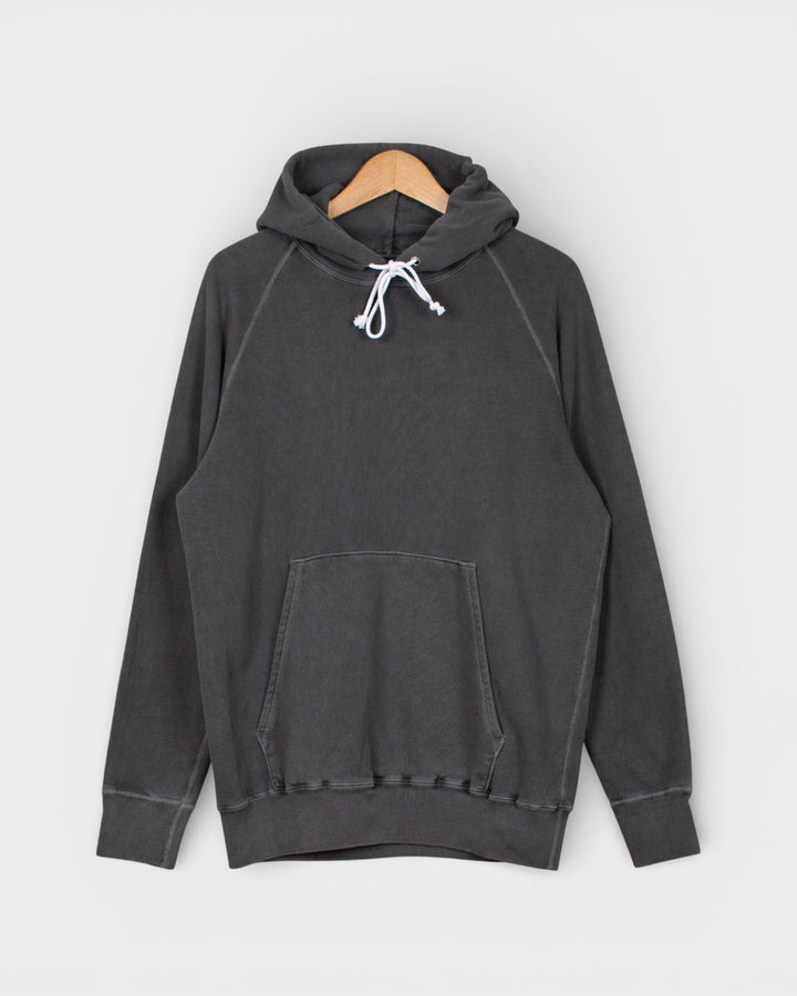 Raglan Pullover Hood Sweat P-Black
