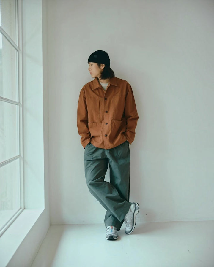 One Tuck Wide Fatigue Pants Khaki