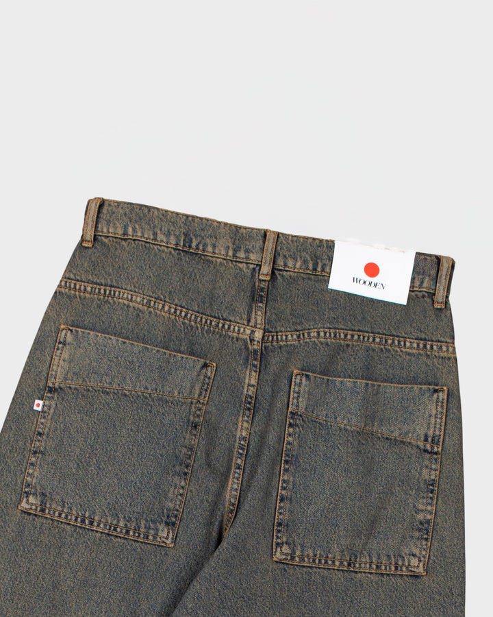 Japan Square Pocket Jeans Dirty Brown