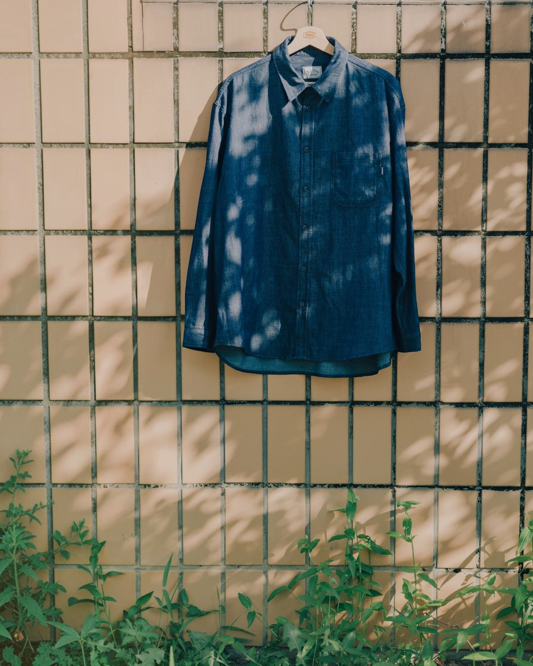 Relaxed Chambray Shirt Blue