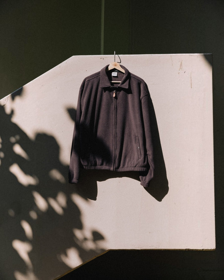 Fleece Bomber Jacket Brown