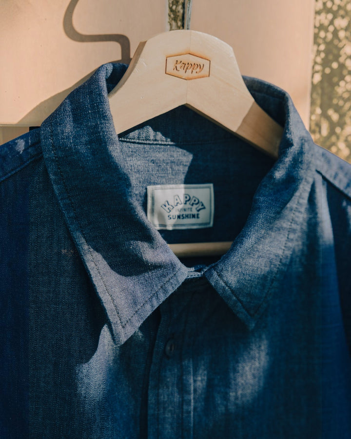 Relaxed Chambray Shirt Blue