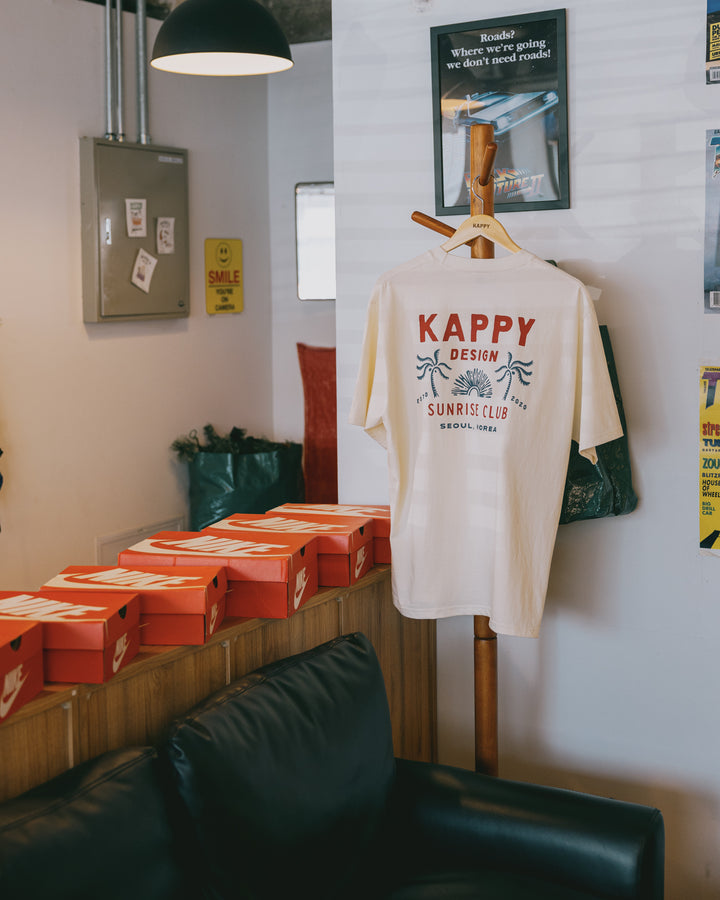 Palm Coast Half T-Shirt Cream