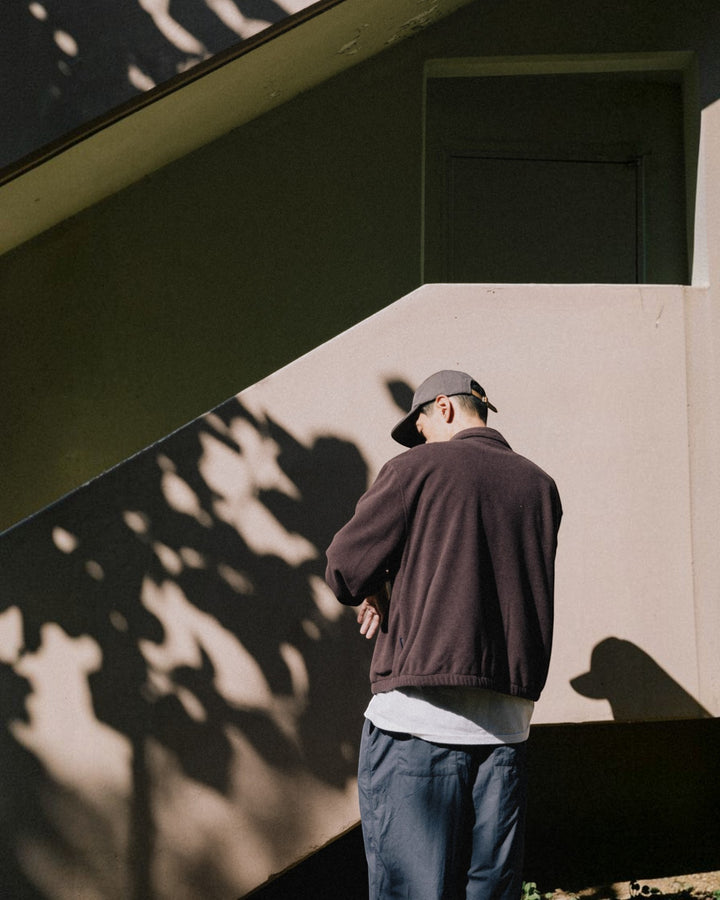 Fleece Bomber Jacket Brown