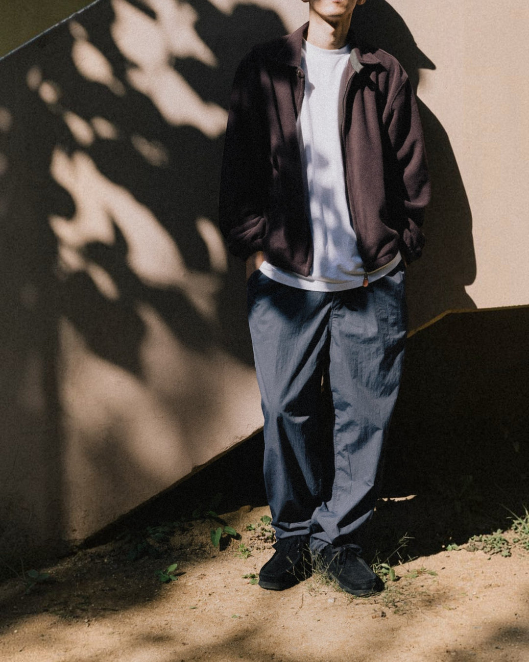 Fleece Bomber Jacket Brown