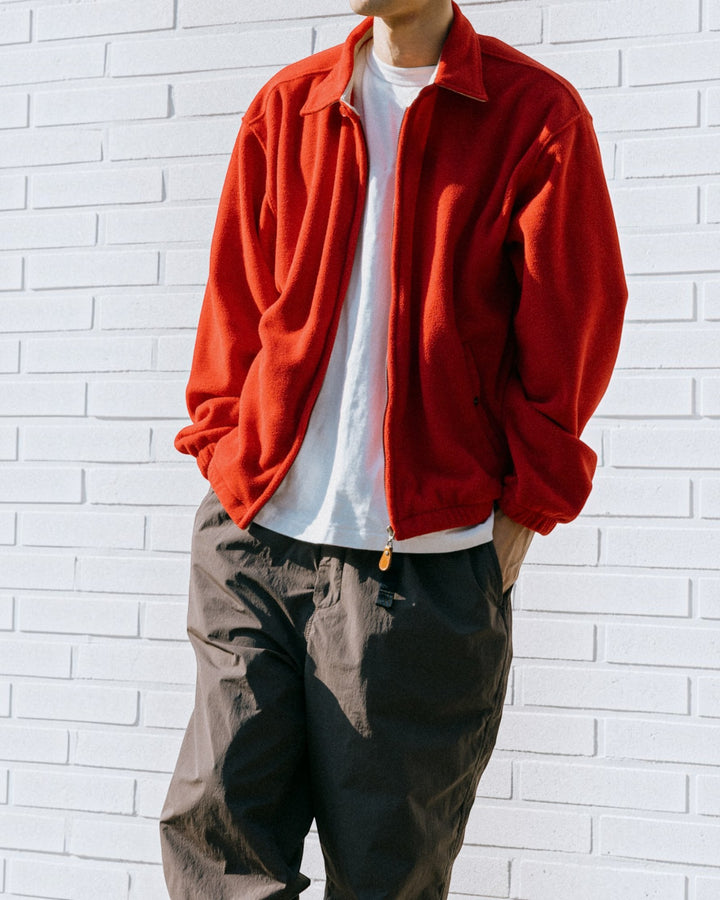 Fleece Bomber Jacket Red