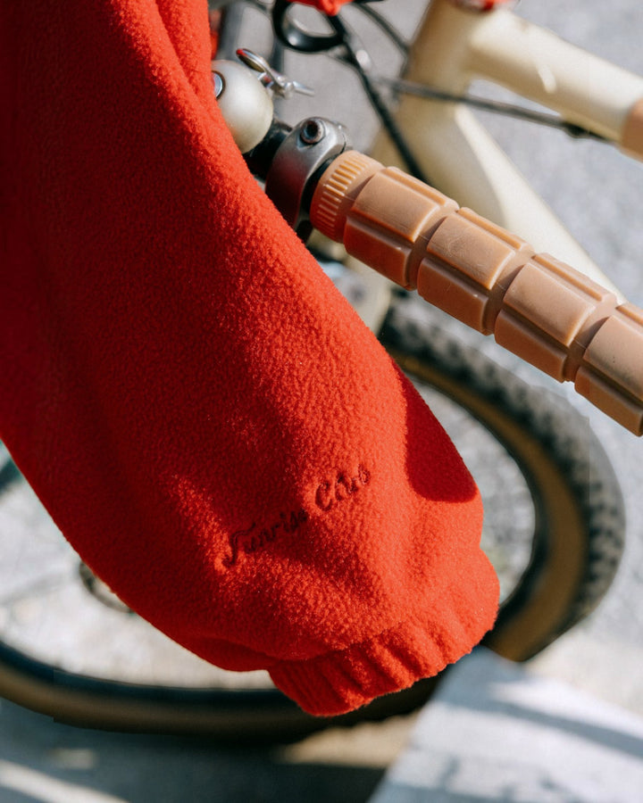 Fleece Bomber Jacket Red