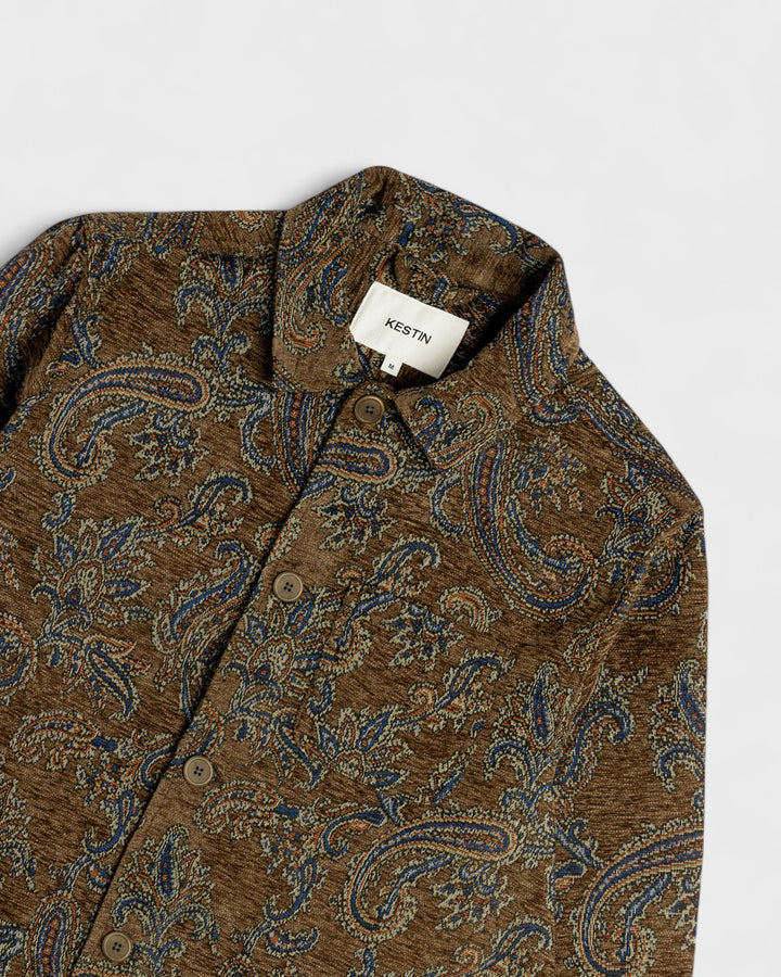 Ormiston Jacket in Olive Paisley Jacquard