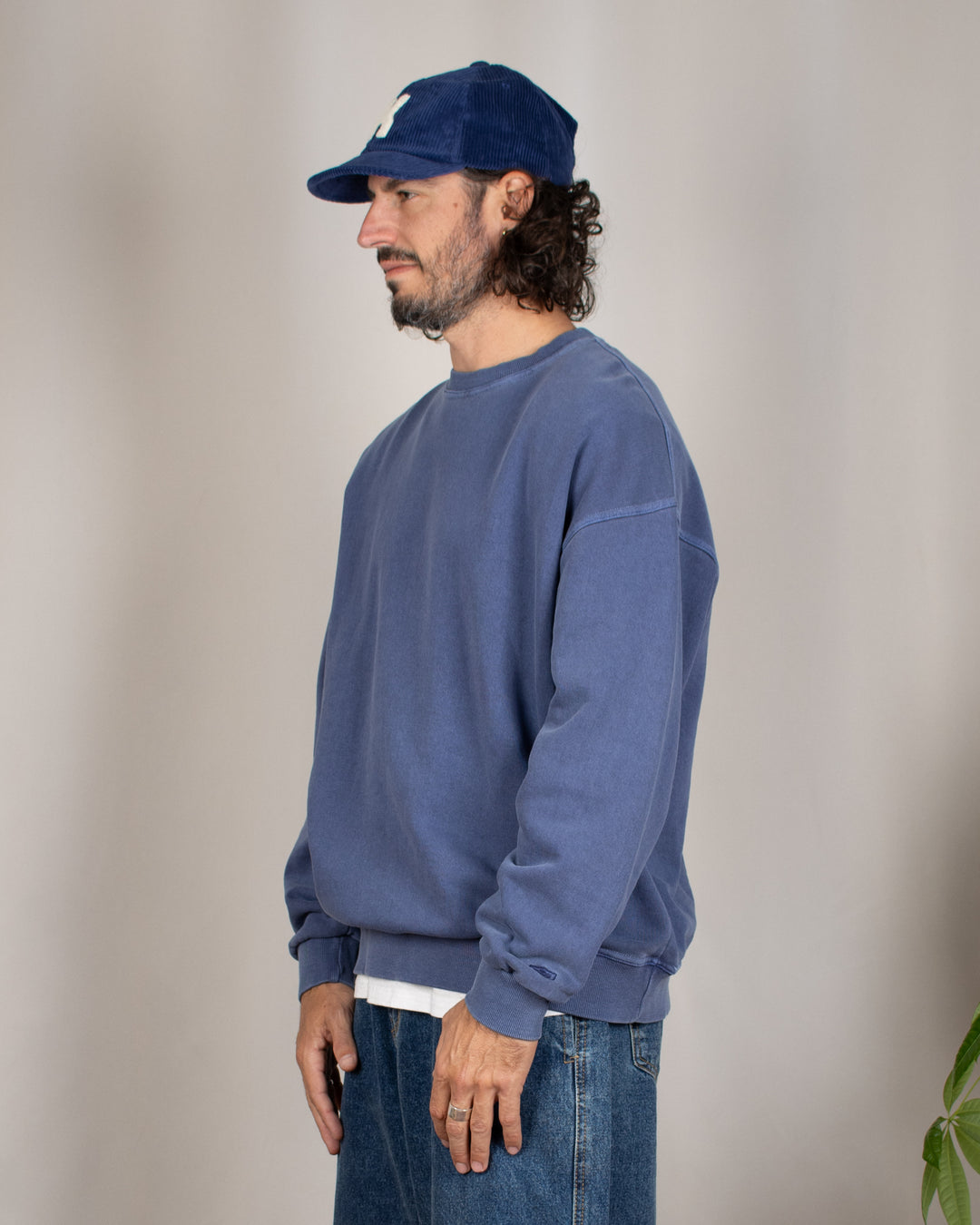 Corduroy Logo Cap Blue