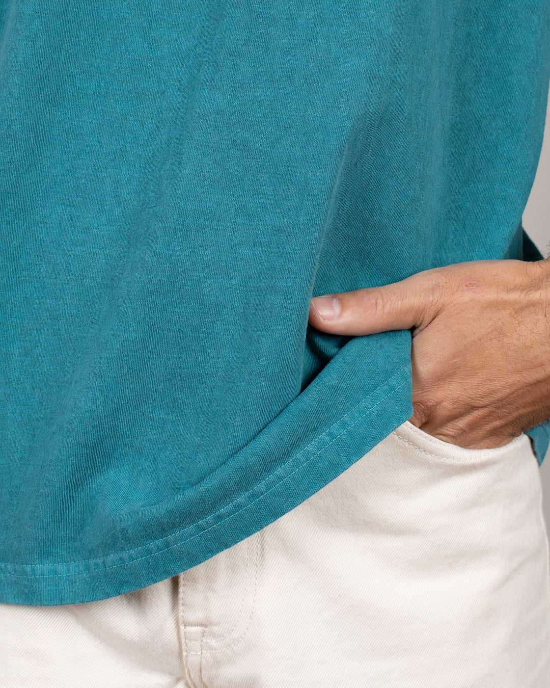 Short Sleeve Crew T-shirt P-Nile Blue