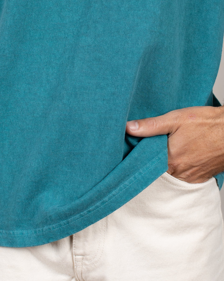 Short Sleeve Crew T-shirt P-Nile Blue