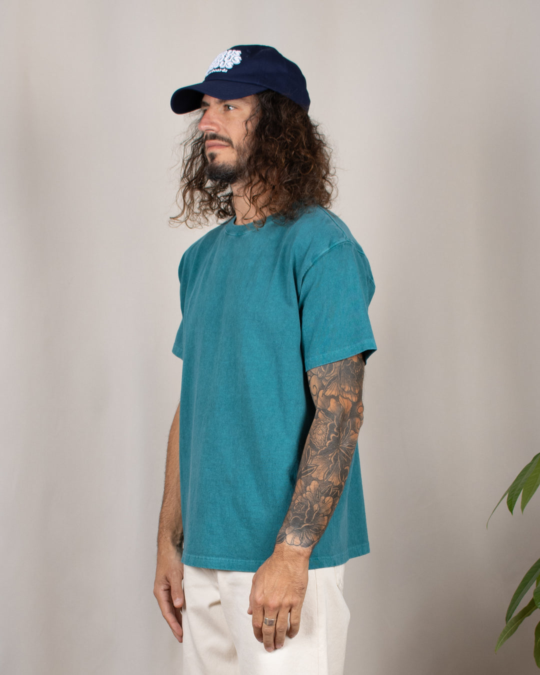 Short Sleeve Crew T-shirt P-Nile Blue