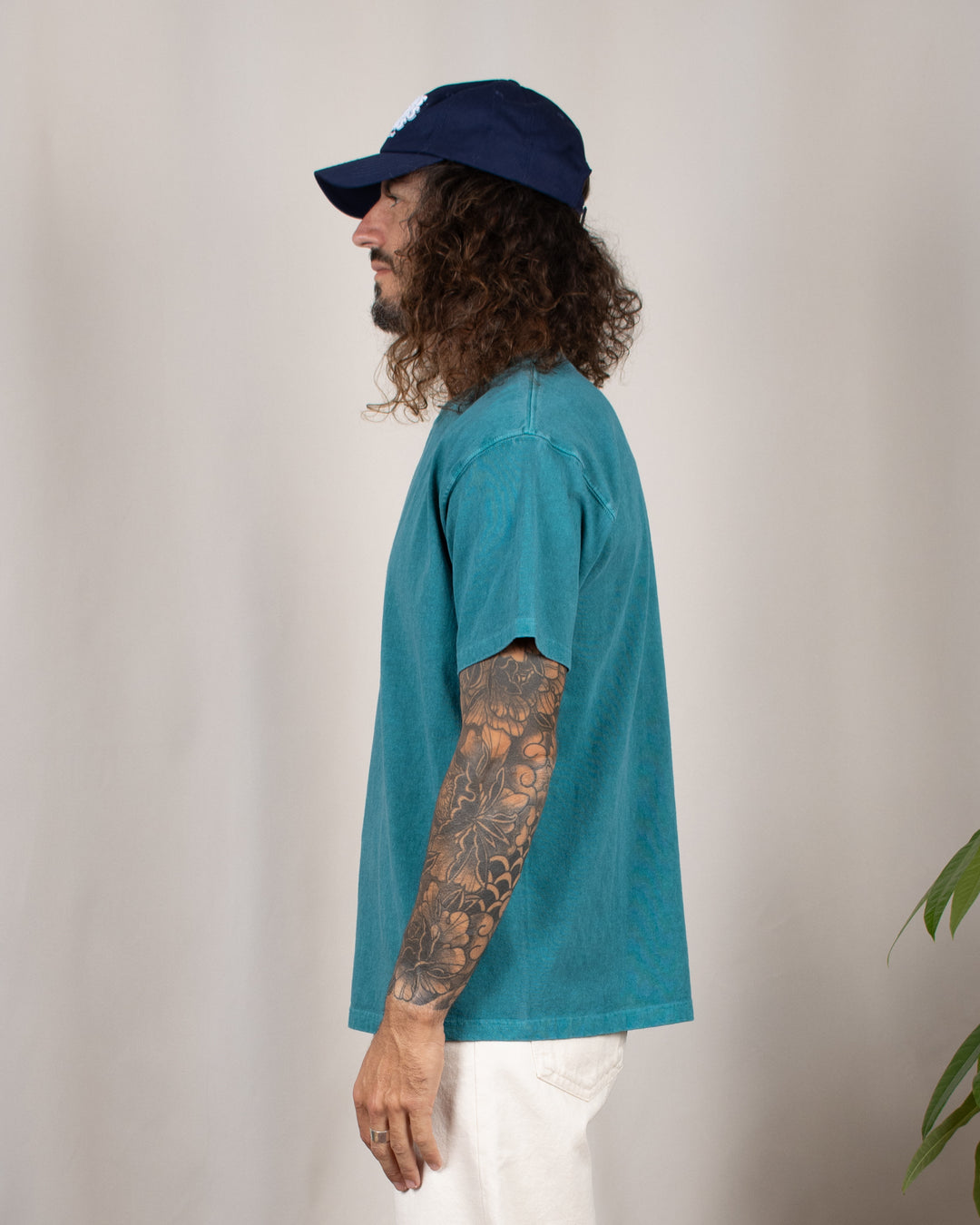 Short Sleeve Crew T-shirt P-Nile Blue