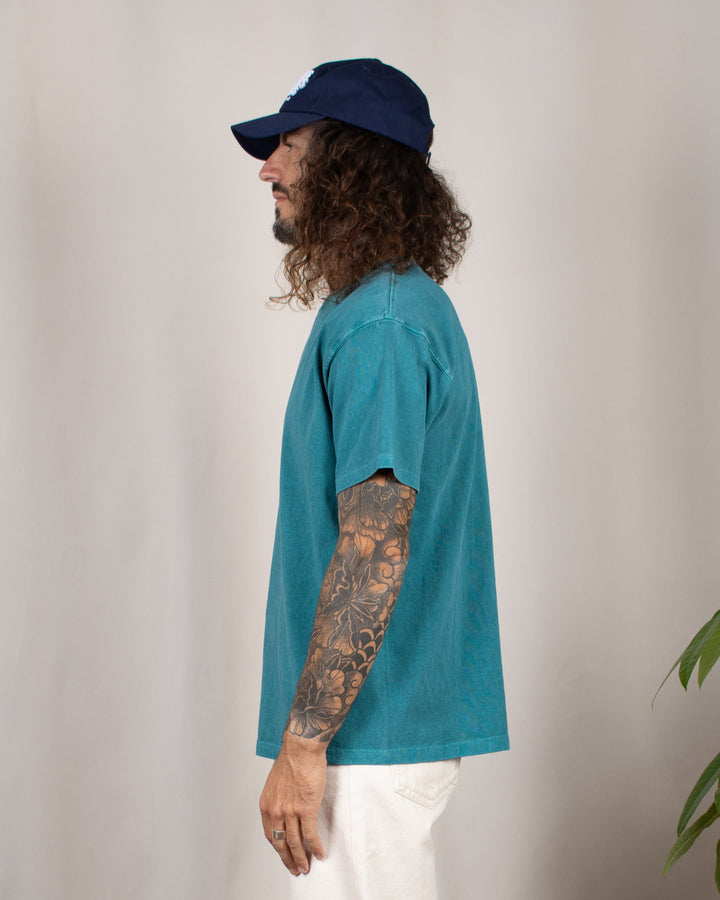Short Sleeve Crew T-shirt P-Nile Blue