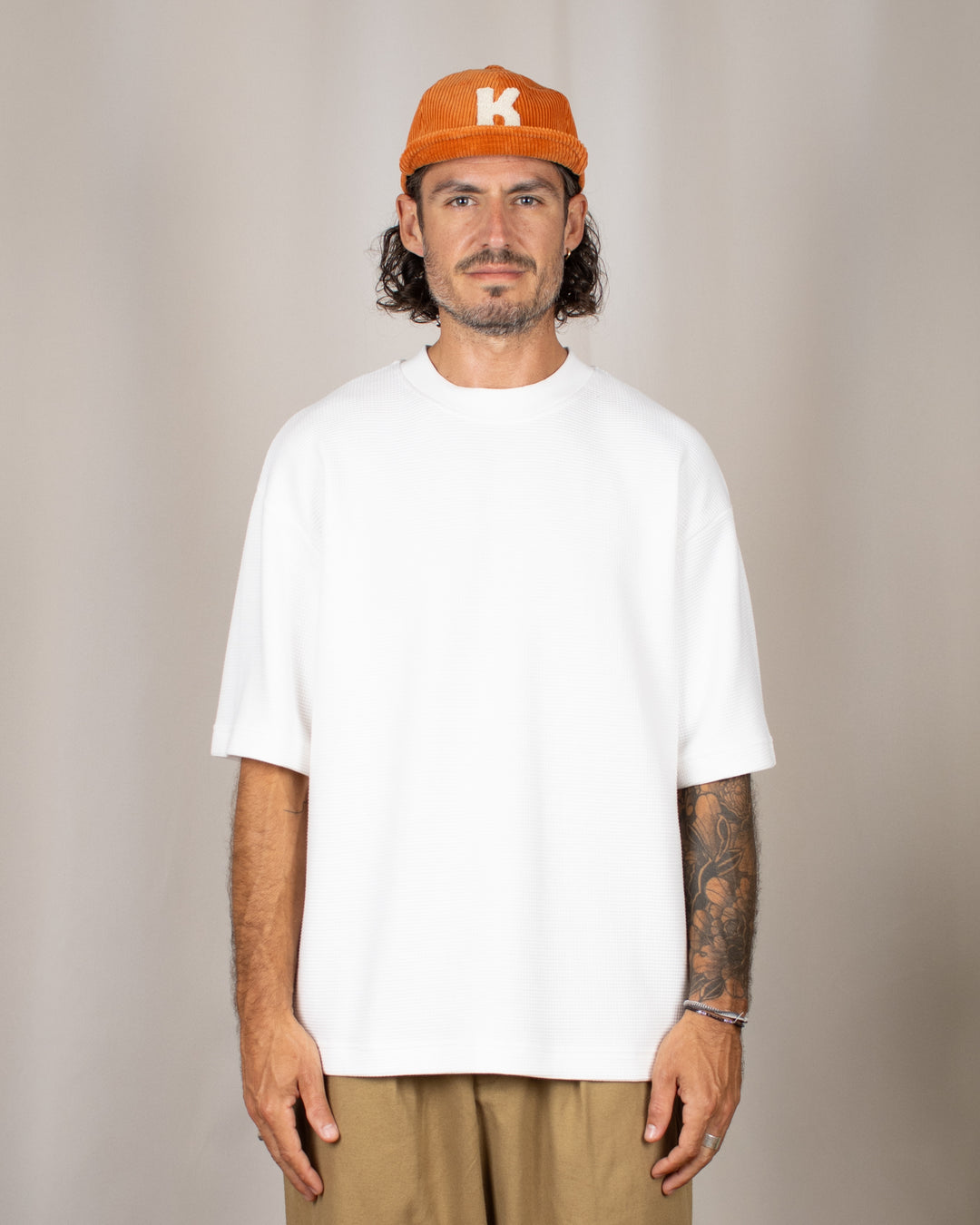 Waffle Oversize Tee Snow