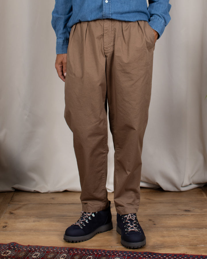 Clyde Pant in Taupe Cotton Twill