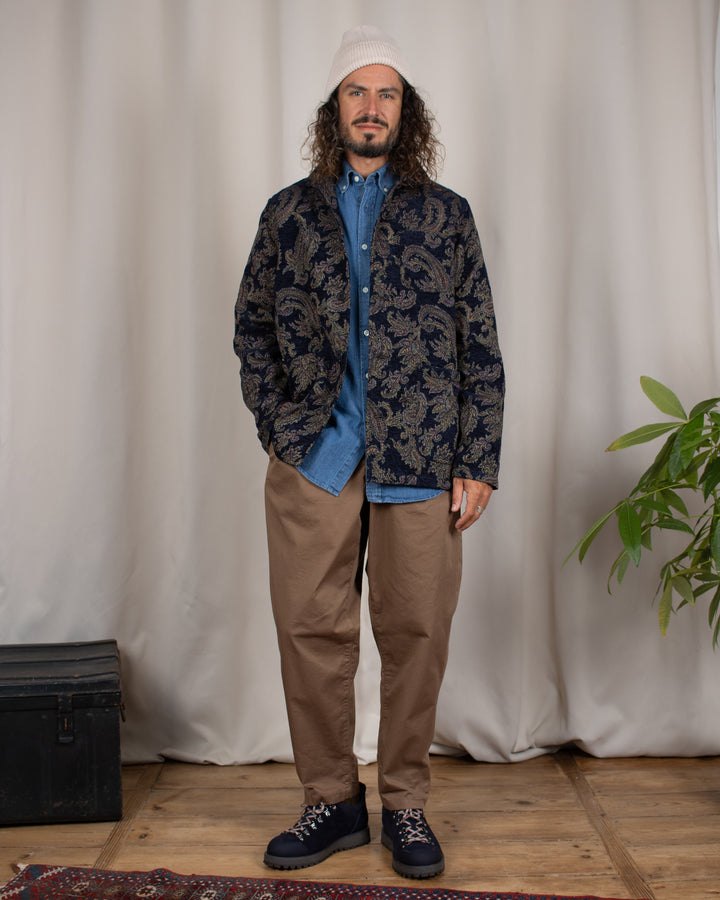 Clyde Pant in Taupe Cotton Twill