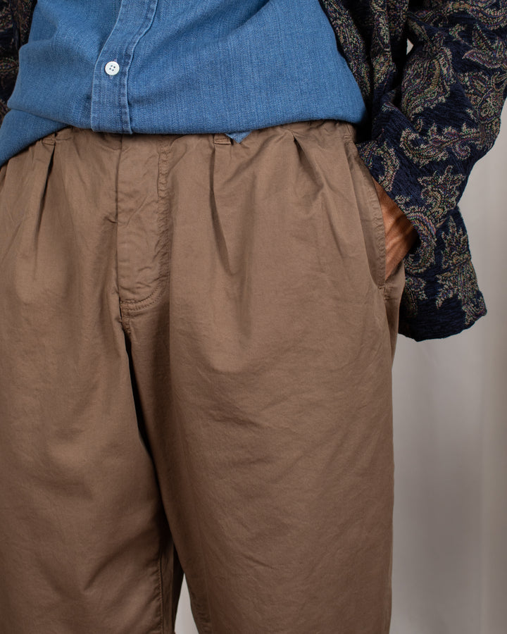 Clyde Pant in Taupe Cotton Twill