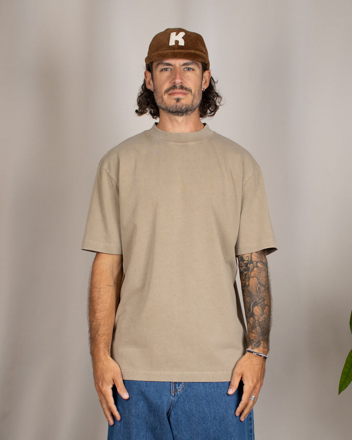 Relaxed Tee Blank Taupe Washed