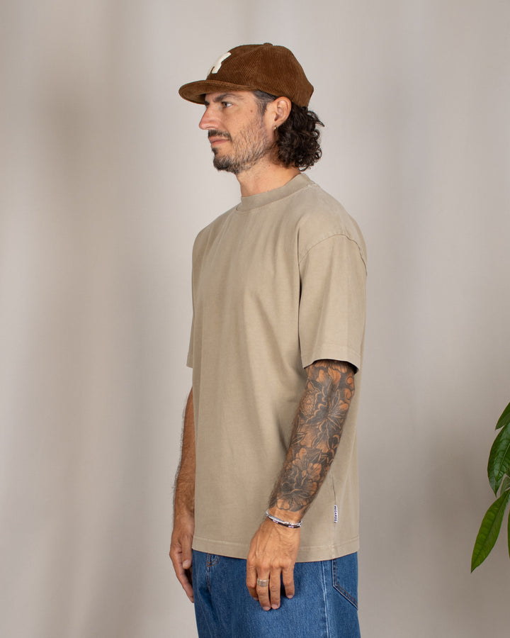 Relaxed Tee Blank Taupe Washed