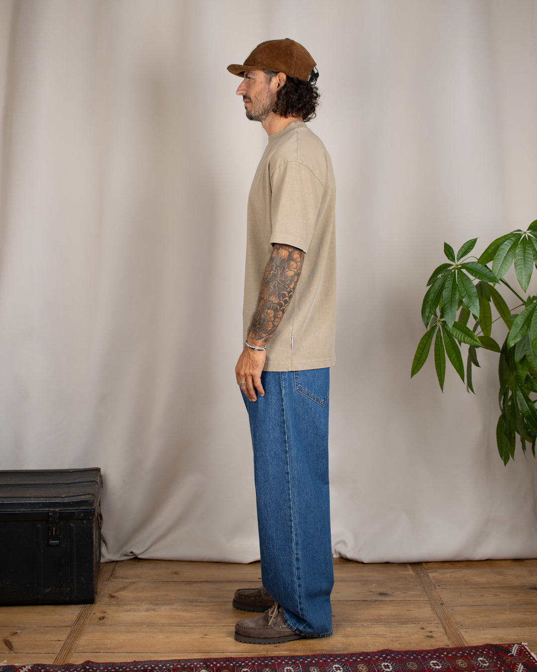 Relaxed Tee Blank Taupe Washed