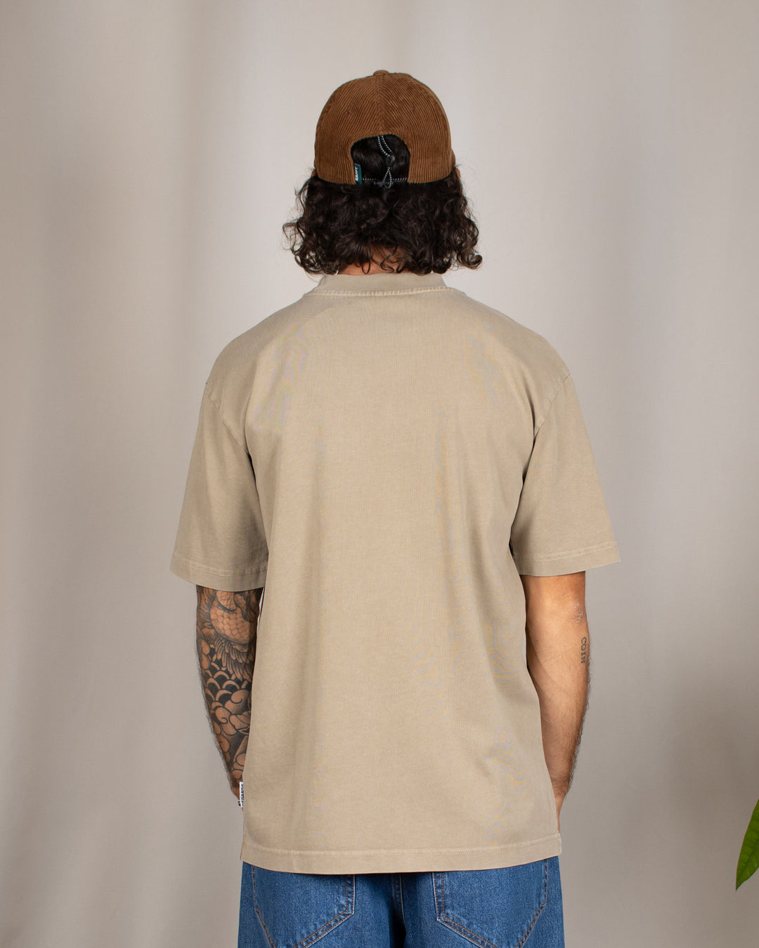 Relaxed Tee Blank Taupe Washed
