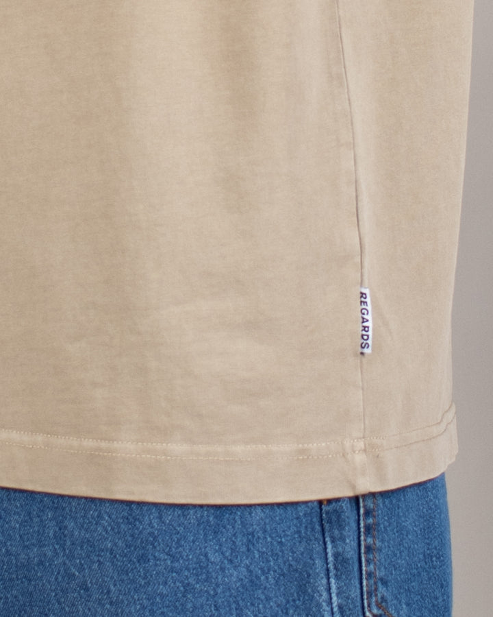 Relaxed Tee Blank Taupe Washed