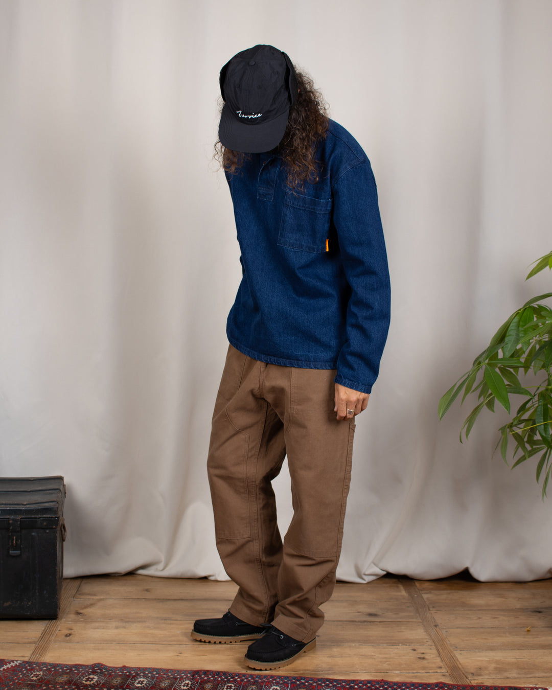 Denim Script Popover One Wash