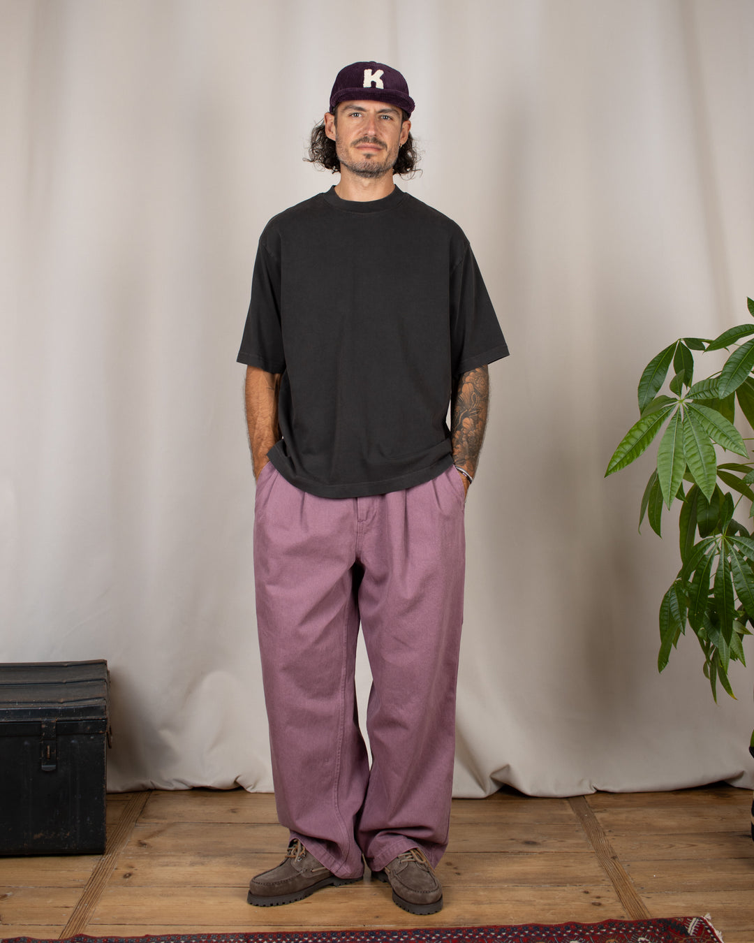 Heavy Oversize Tee Espresso Washed