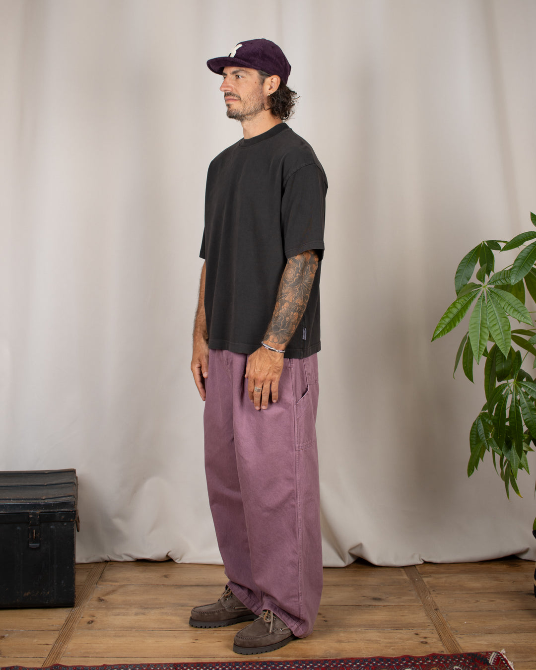 Heavy Oversize Tee Espresso Washed