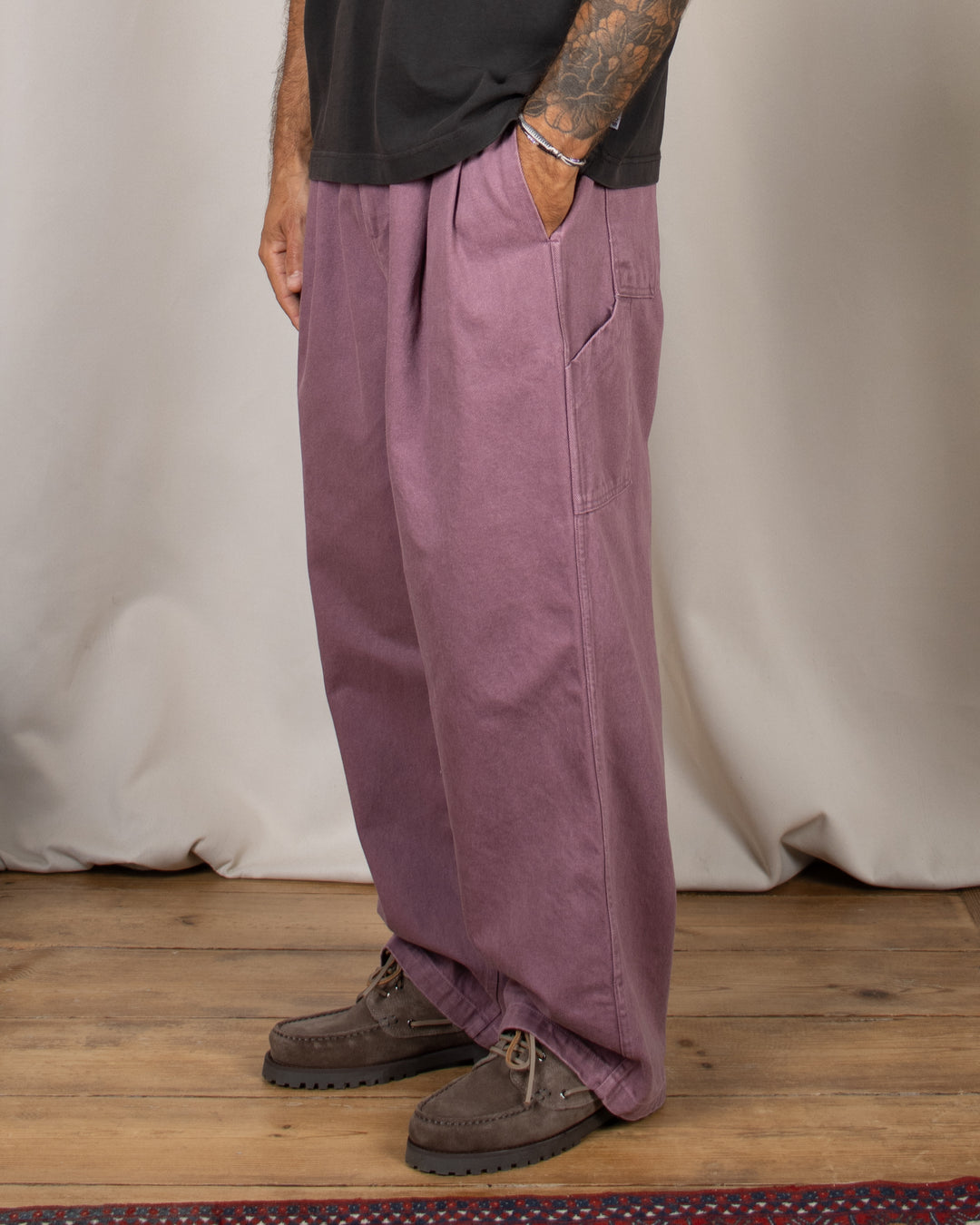 Two Tuck Wide Kation Pants Purple