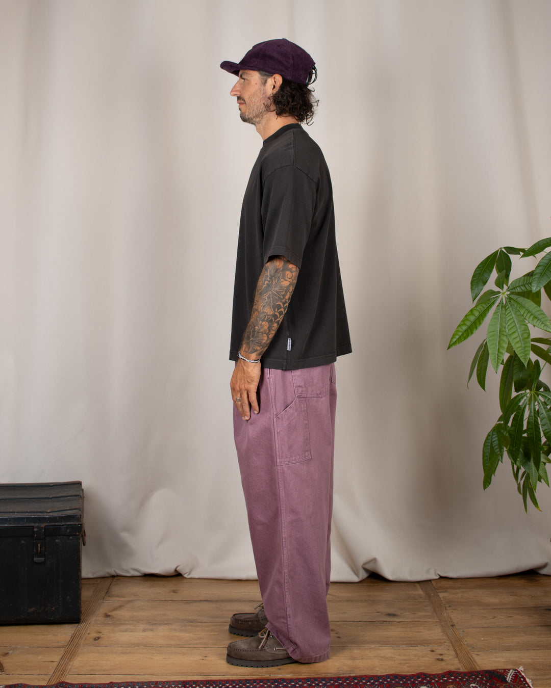 Heavy Oversize Tee Espresso Washed