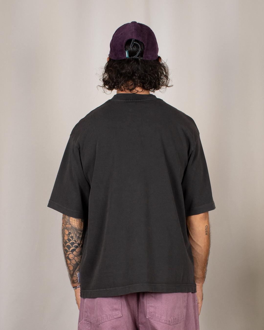 Heavy Oversize Tee Espresso Washed