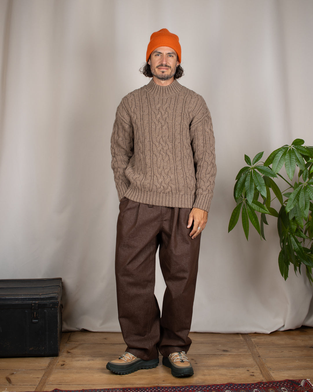Ohannes Crew-Neck Jumper Taupe