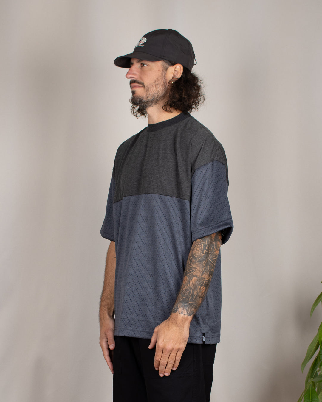 Mesh T-Shirt Charcoal