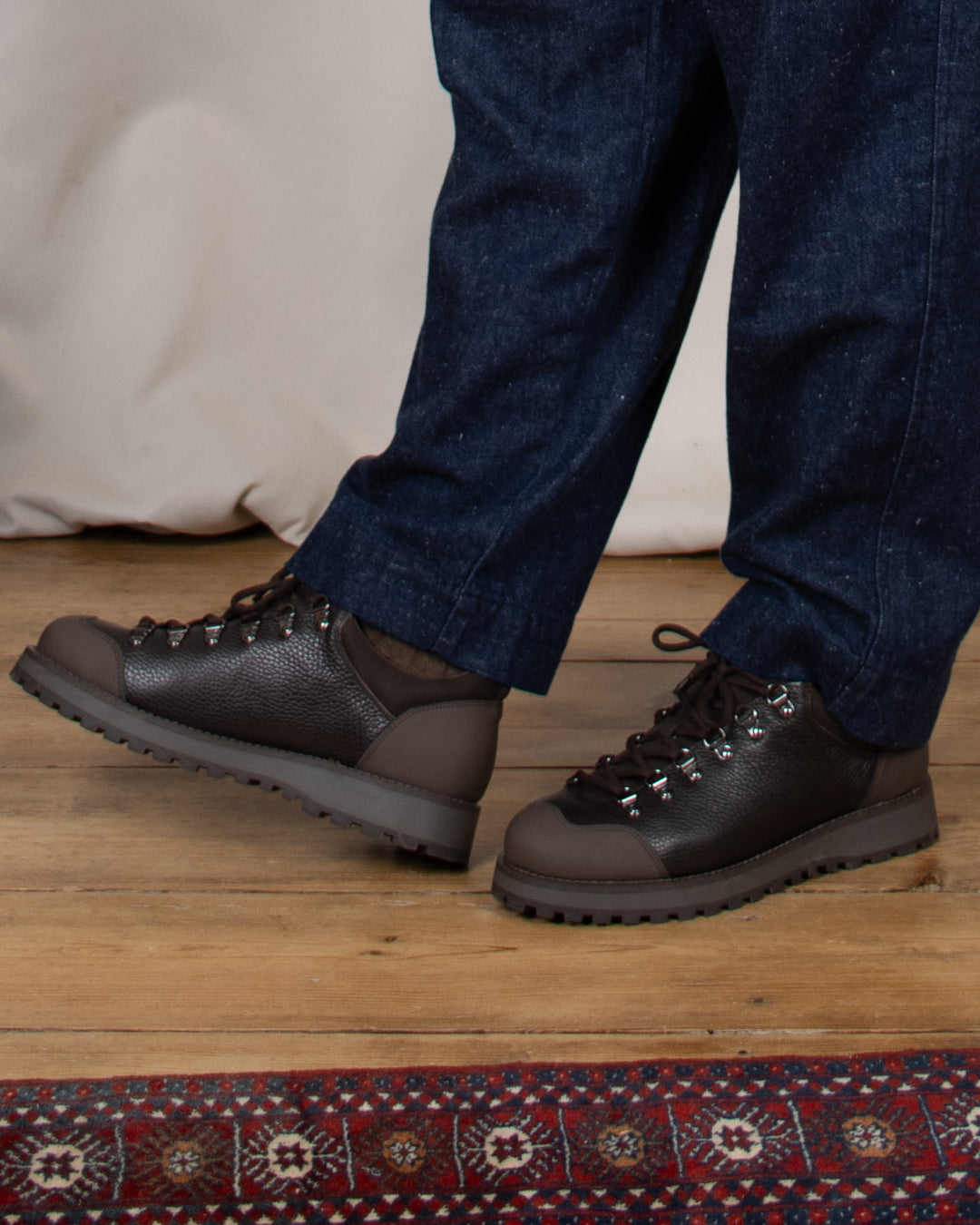 Dune Low Brown Tumbled Leather