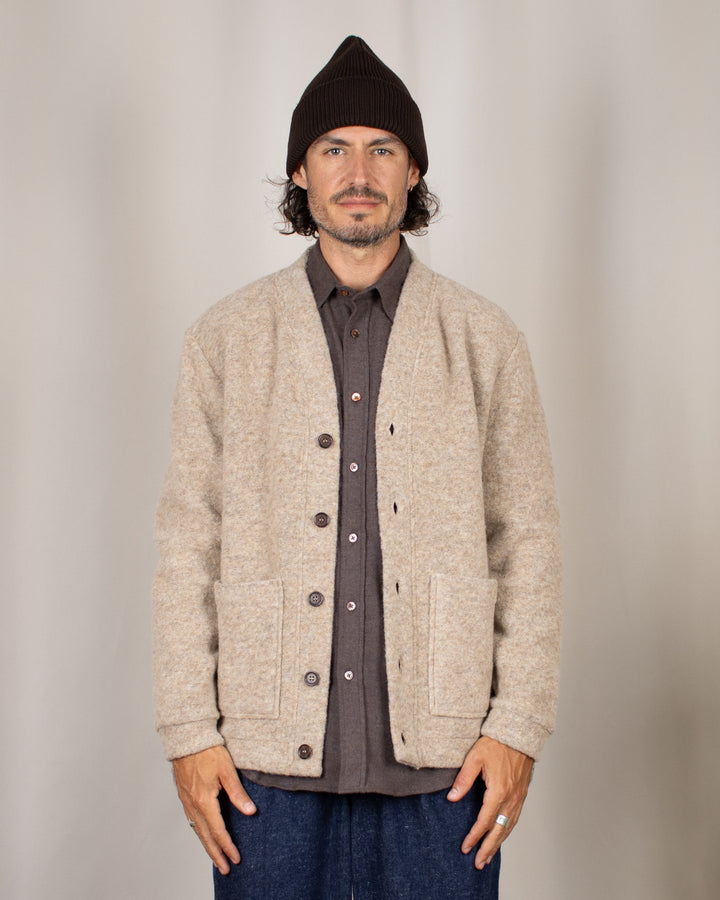 Advance Cardigan Wool Fleece Fawn