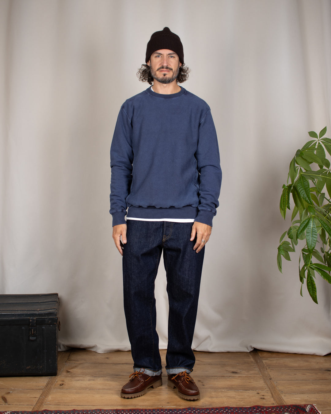Heavy Crew Sweat P-Navy