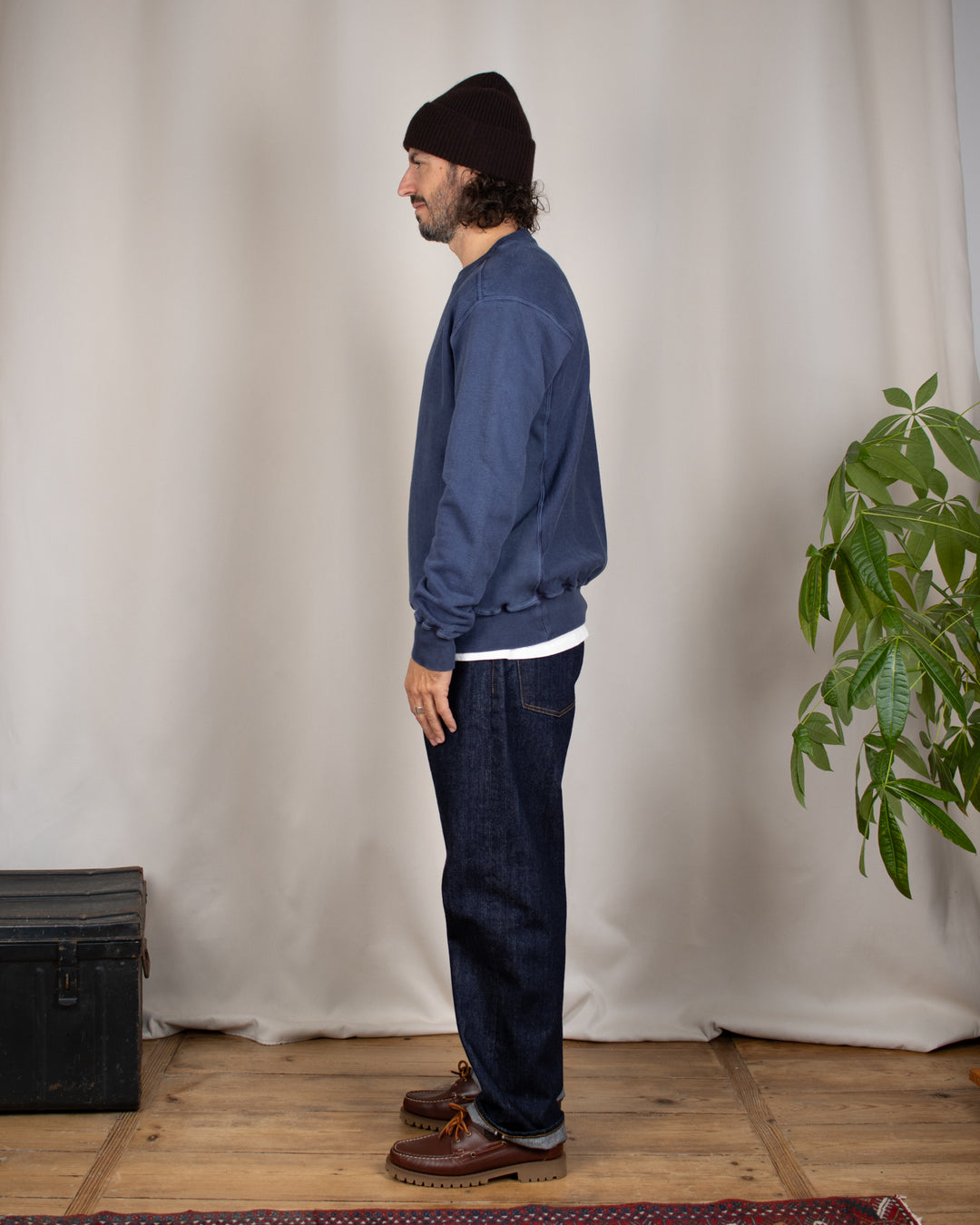 Heavy Crew Sweat P-Navy