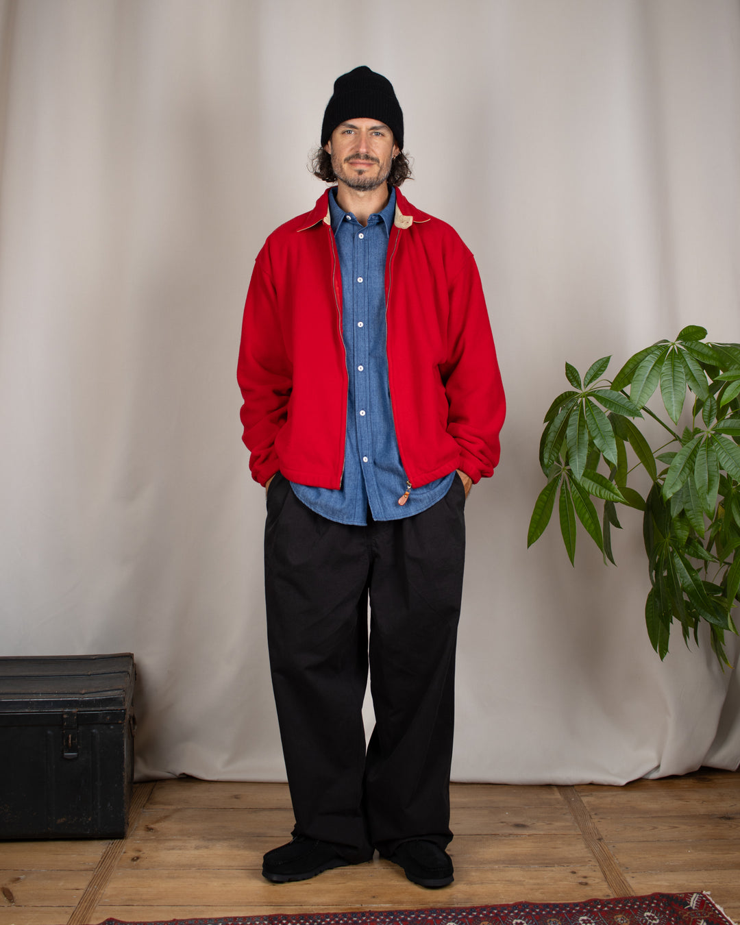 Two Tuck Wide Pants Black