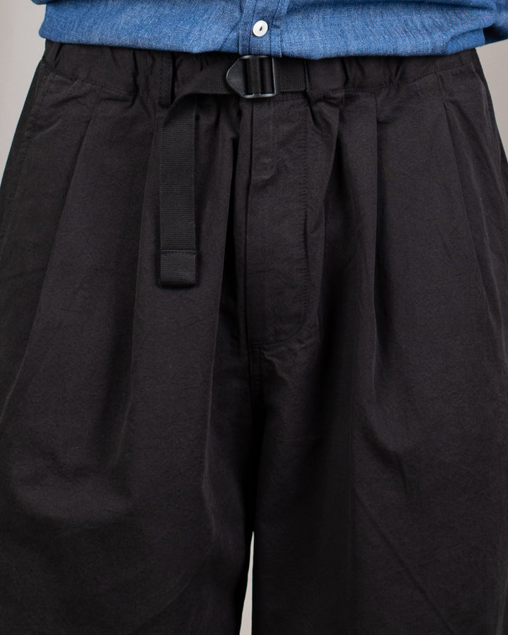 Two Tuck Wide Pants Black