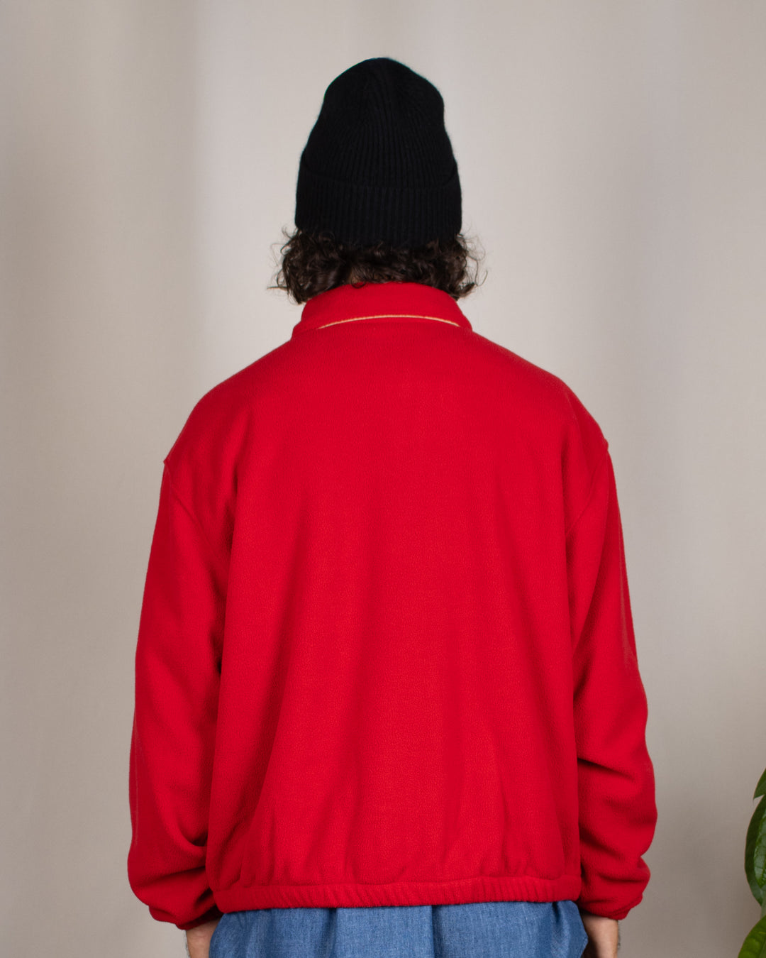 Fleece Bomber Jacket Red