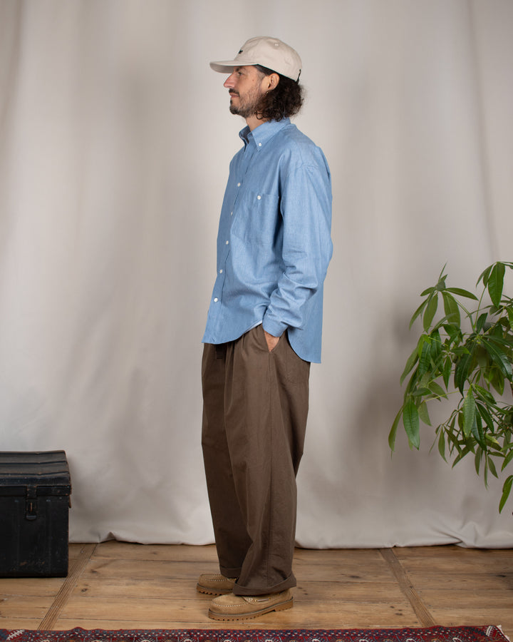Two Tuck Wide Pants Brown