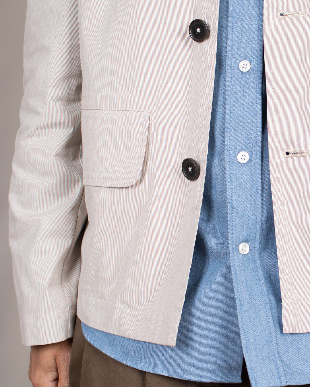 Franck Jacket Kennedy Stripe Brown