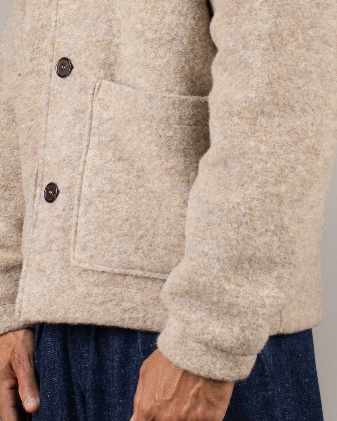 Rams Jacket Wool Fleece Fawn