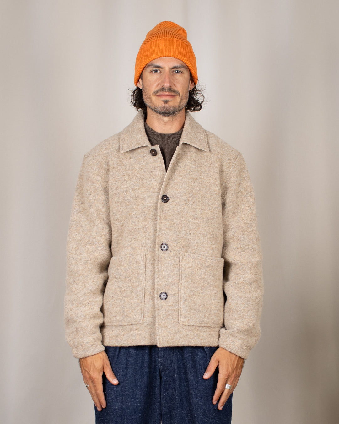 Rams Jacket Wool Fleece Fawn