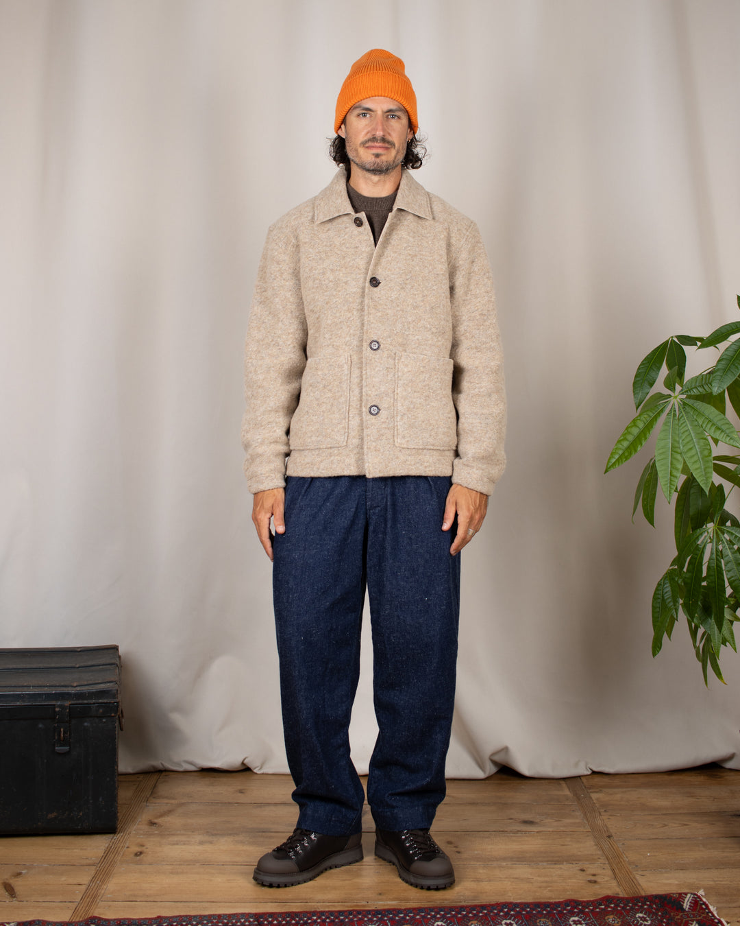 Rams Jacket Wool Fleece Fawn