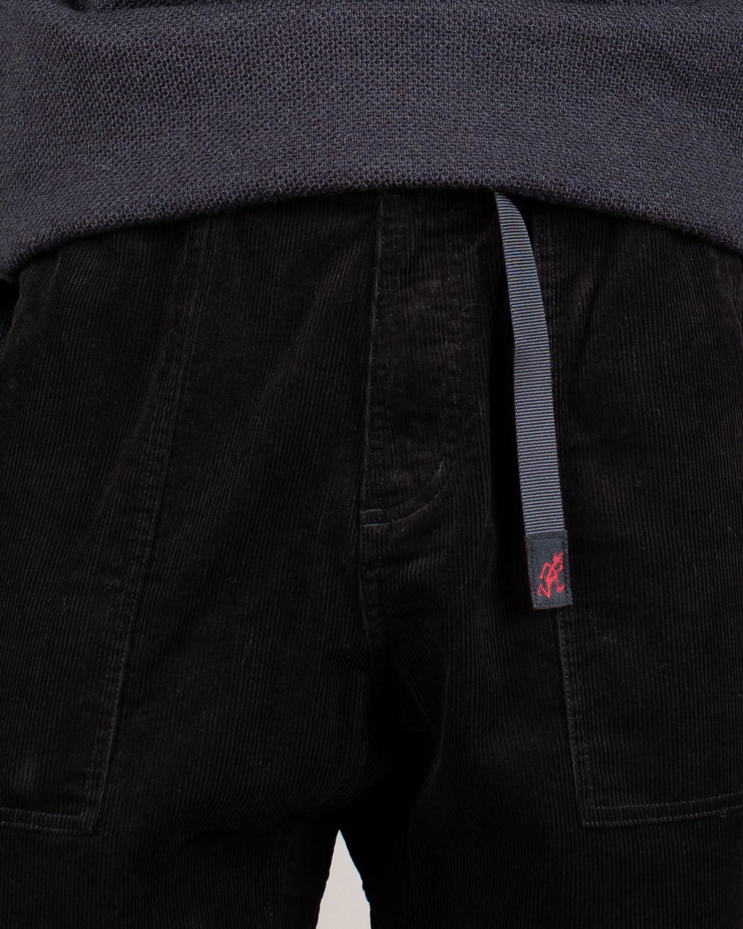 Corduroy Loose Tapered Ridge Pant Black