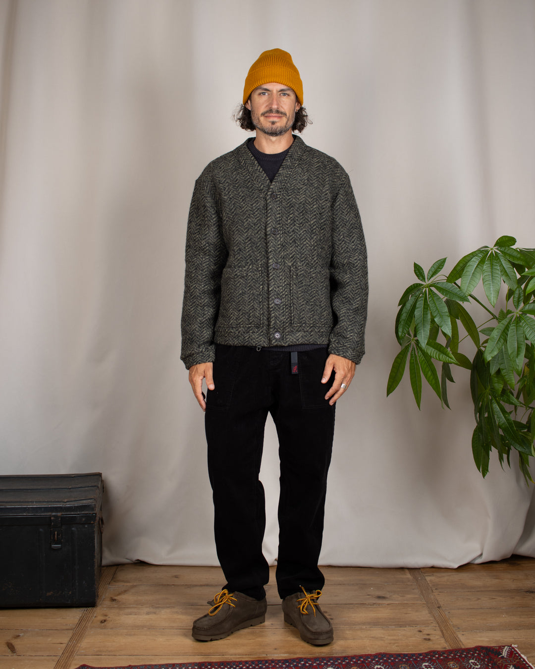 Advance Cardigan Raven Fleece Olive